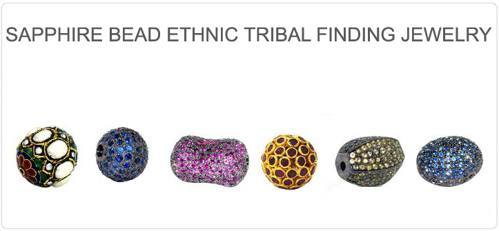 Gold diamond pave beads